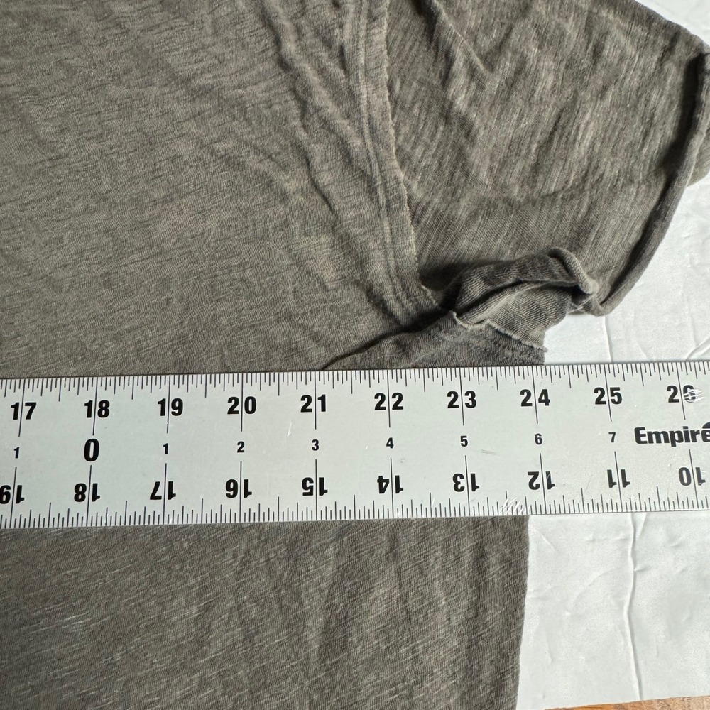 We The Free Mens Gray Slub Knit Short Sleeve T-Shirt Relaxed Fit Medium - Picture 6 of 8